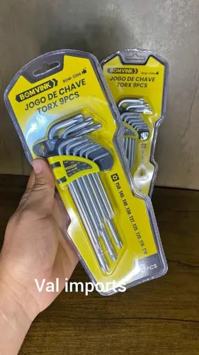 Chave torx 9 peças