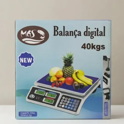 Balança digital 40kg recarregavel