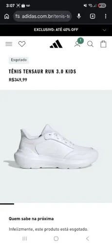 Tênis adidas infantil tamanho 31