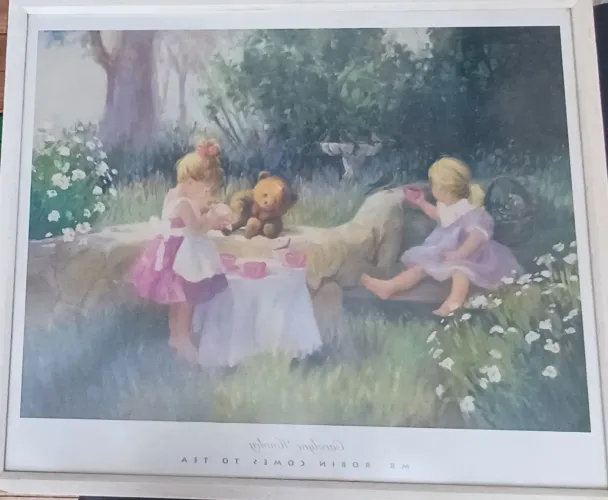 Quadro poster americana infantil com vidro anti reflexo 