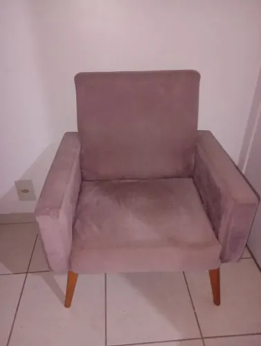 Poltrona rosa claro