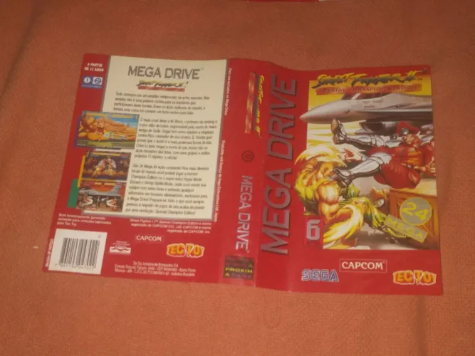 Capa Street Fighter 2 Special Champion Edition Mega Drive Tectoy - Somente a Capa