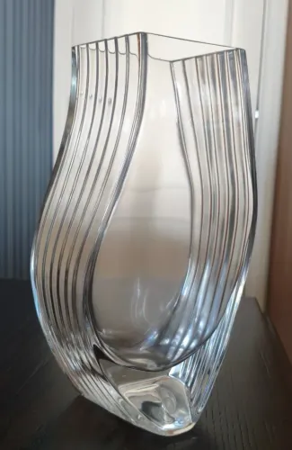 Vaso canelado grande
