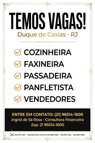 Oportunidades de emprego