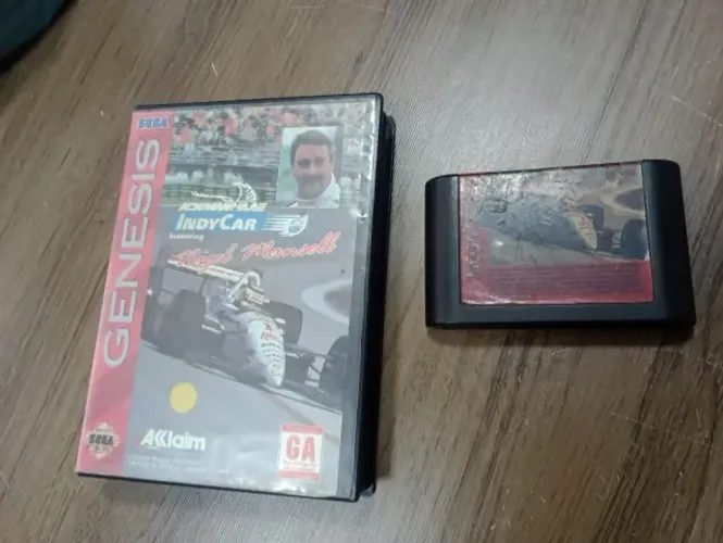 CARTUCHO MEGA DRIVE NEWMANHAALLS - NIGEL MANSEL - ORIGINAL COM CAIXA