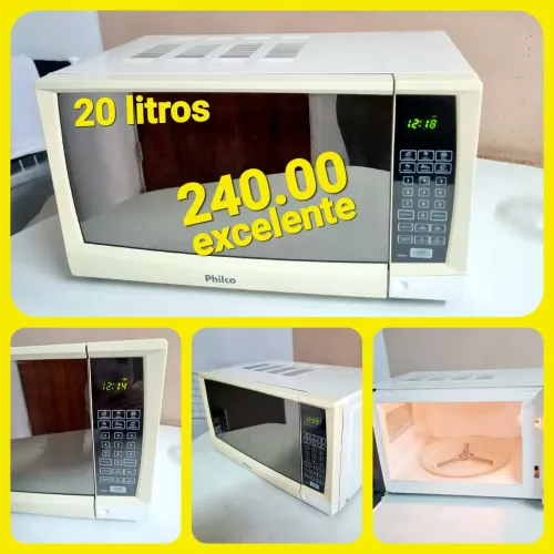 Microondas Philco Espelhado 21litros original 240.00 pix / parcelado