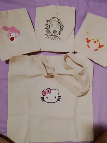 4 ECOBAGS personalizadas de personagens