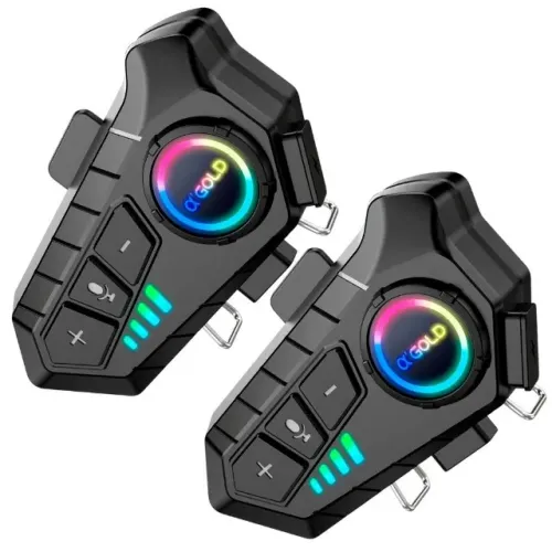 Kit 2 Intercomunicadores Bluetooth Capacete A'gold Pro MCF-36A
