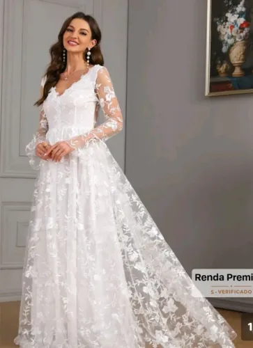 Vestido de noiva minimalista novo