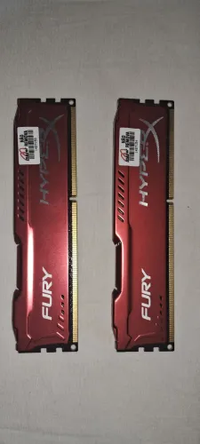 Memória ram 8gb(2x4) ddr3 1600mhz