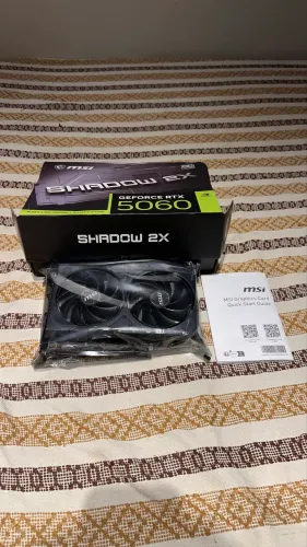 Placa de Vídeo MSI GeForce RTX 5060 Shadow 2X OC Edition 8GB GDDR7