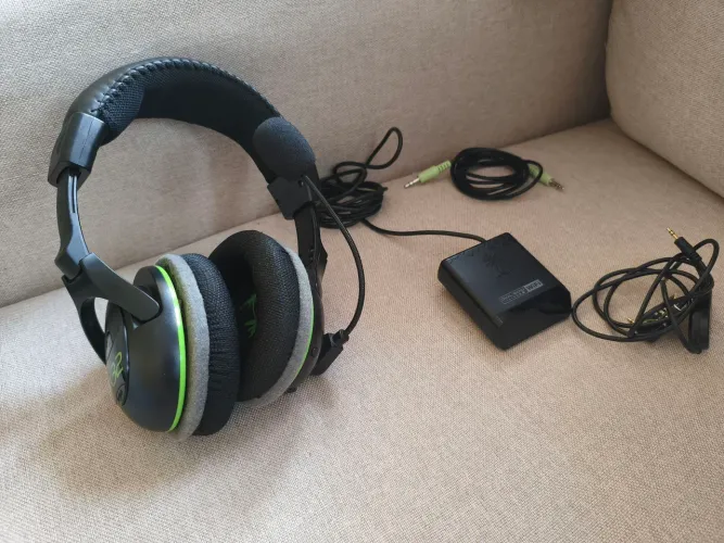 ? Headset Sem Fio Turtle Beach Ear Force X32 - Completo (Xbox 360 / PC)