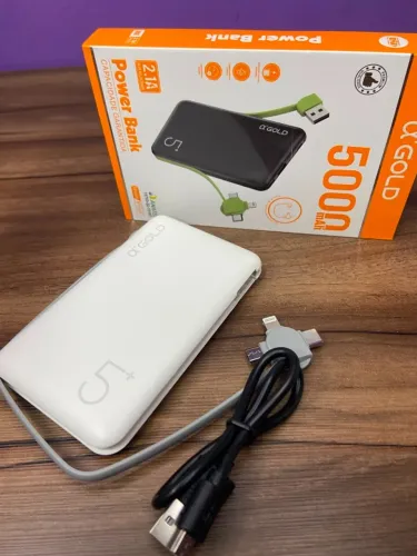 Carregador Portátil Power Bank ?'GOLD 5000mAh BTE-03 an3