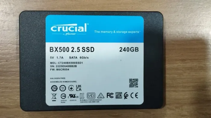 SSD Crucial BX500 240GB