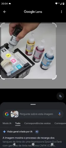 Bulk da Epson l355 com tinta