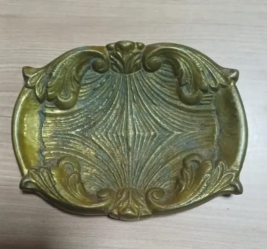 Bandeja/Porta Jóias de mesa em bronze maciço - Antigo