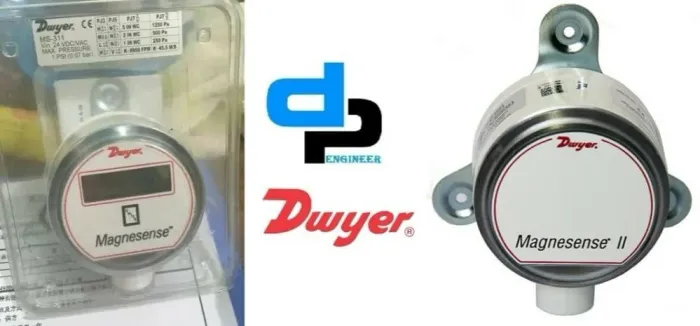 Sensor de pressão diferencial Dwyer Series MSX-W12-IN LCD