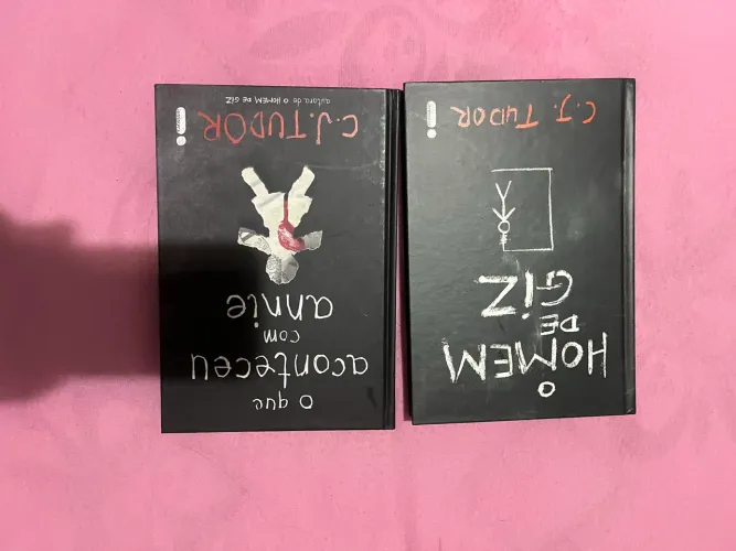 duo de livros homem de giz