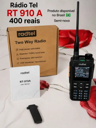 Rádio HT o melhor para aviação RADTEL RT910