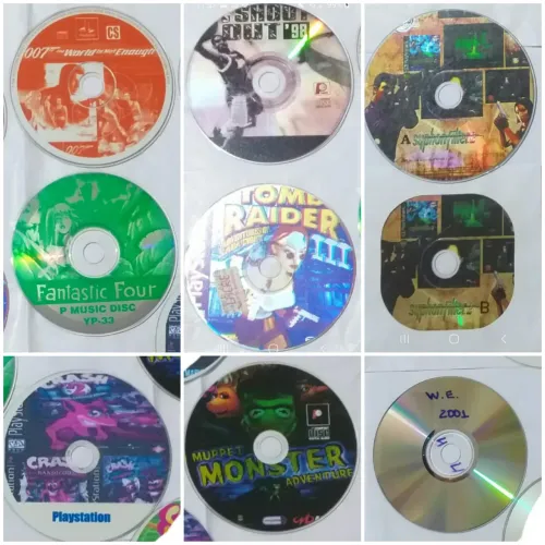 Lote com 10 jogos de PlayStation 1