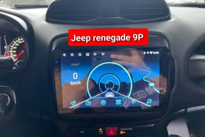 Multimídia jeep Renegade 9P Android 3ram 32g carplay YouTube Netflix Wifi Waze bluetooth