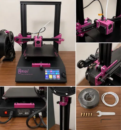 Impressora 3D BIQU B1 Completa + Filamentos e bicos extras