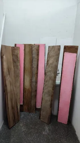  Tábuas de Madeira Maciça Rústica - Ótima Qualidade | 2x12x123cm