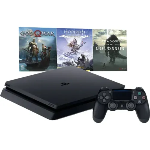 Playstation 4 Slim 1TB Preto + 5 jogos + 1 Controle dualshock 4 sem fio