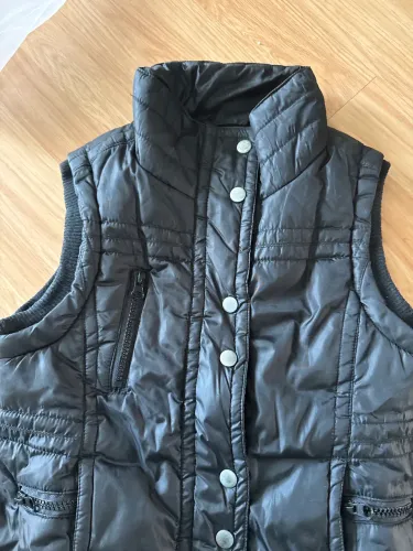 Colete puffer preto PP