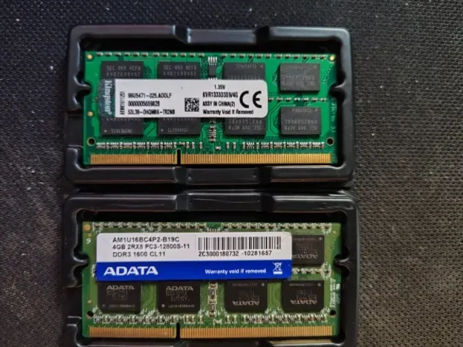 Memorias Ram Notebook 8 GB DDR3 Kingston + 4 GB DDR3 Adata Grátis