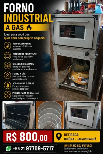 Forno industrial para pizza bolos e pães