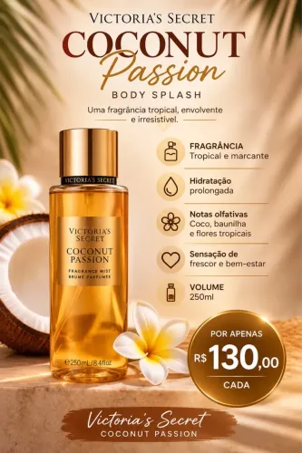 Body Splash Victoria's Secret coconut passion 250ml