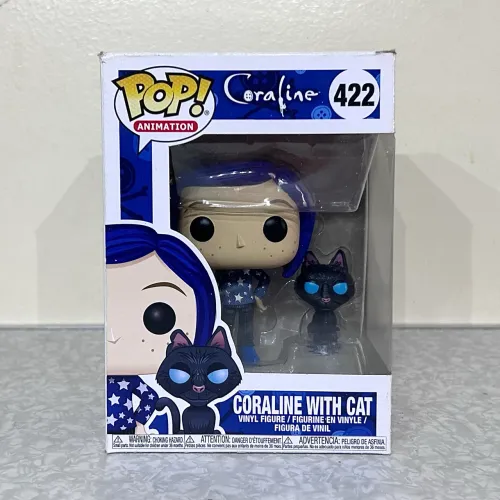 Funko Coraline com o gato