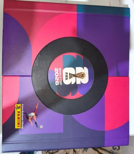 Álbum completo Gold+ 16 extra stickers + caixa organizadora 