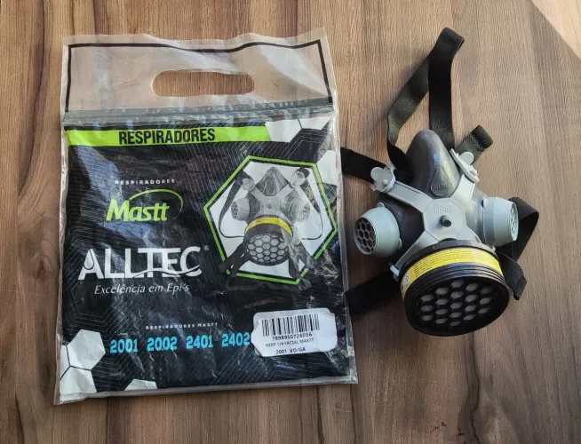 Máscara Respiratória Semi Facial Alltec Mastt 2001 (Com Filtro VO/GA)