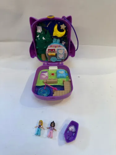 Polly Pocket Mini Mundo Acampamento da Coruja (Completo) - Original Mattel