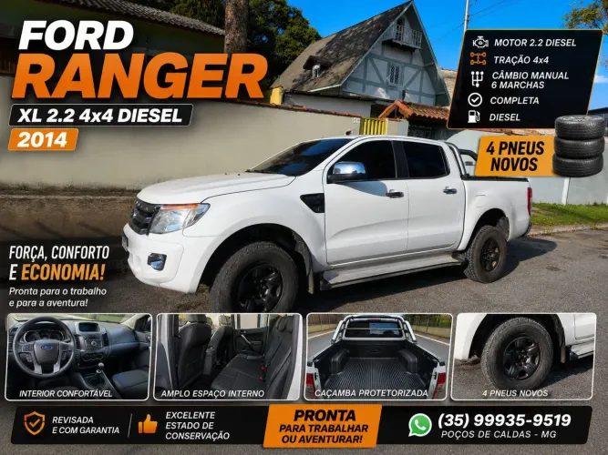 Ford Ranger XL 2.2 4X4 CD Diesel Mec. 2014