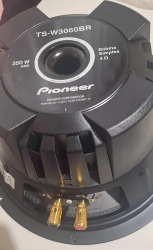 Subwoofer Pioneer TSW3060BR 12 Polegadas 350WRMS 4 Ohms