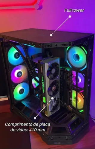 Gabinete Gamer Redragon Edge - Novo