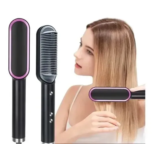 Escova alisadora 3 em 1 - NOVO