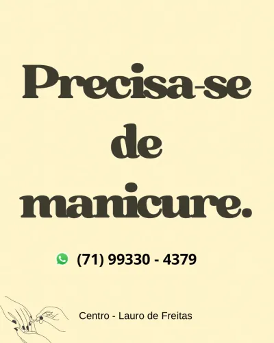 Precisa-se de Manicure