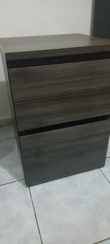 USADO - Gaveteiro Para Escritório em MDP 2 Madeira Carvalho - Kappesberg