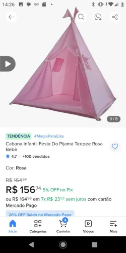 Vendo barraca e balanço juntos