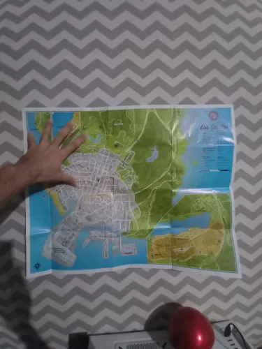 Mapa GTA 5 com Manual rockstar