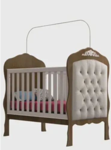 Berço que vira cama com colchão