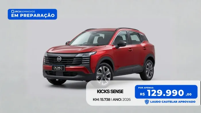 Nissan Kicks 1.0 Turbo Sense 2026