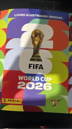 Album da copa 2026 com 500 figurinhas