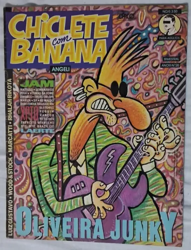 REVISTA CHICLETE COM BANANA Ano III Número 20 1989 Ótimo estado!