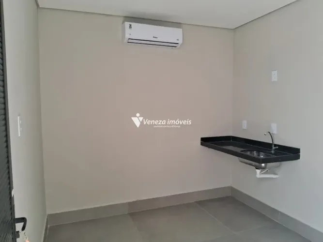 Sala comercial nova com split para aluguel