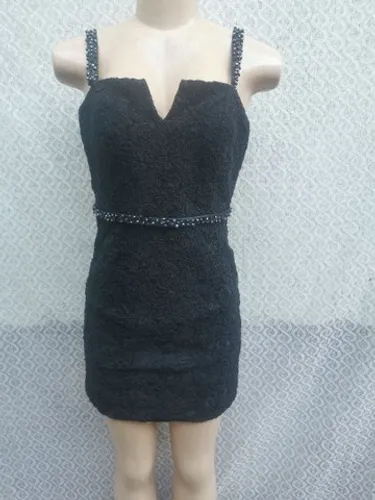 Lindo e chique vestido festa dress Hall renda /bordado importado tam 38